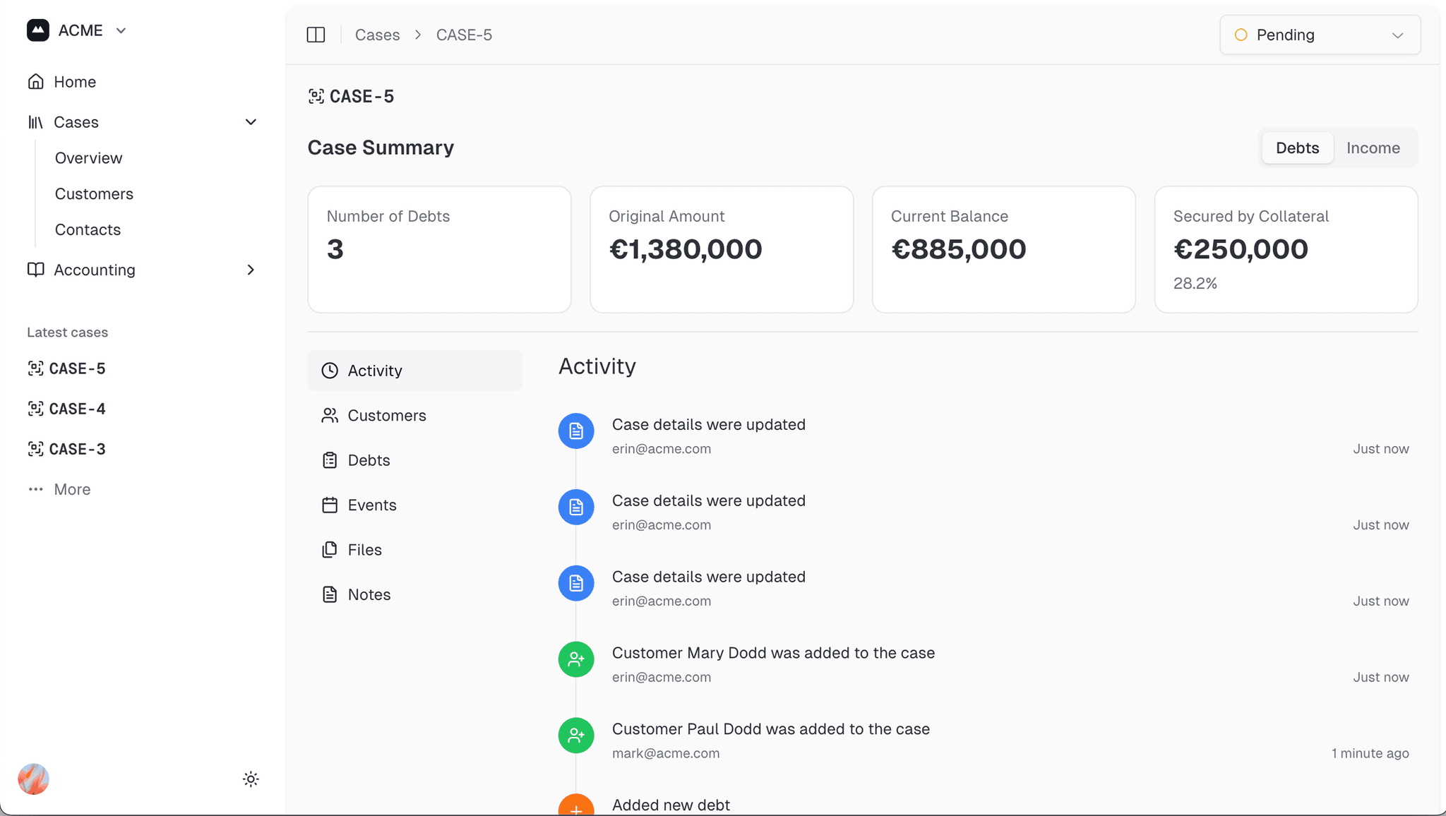 Landing page preview